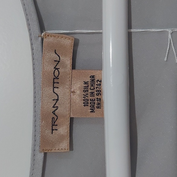 3 Transitions Silk Tank Tops Gold Silver Black (M,S,M) - Picture 8 of 9